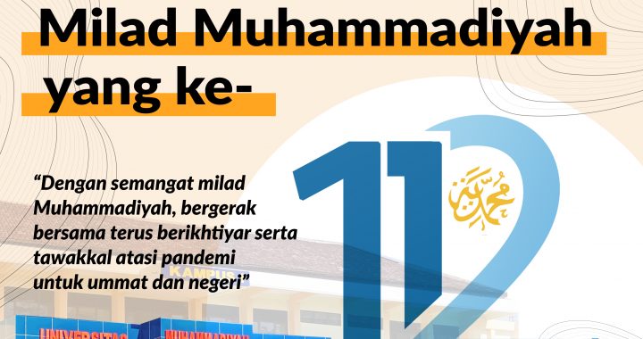 Ucapan Selamat dan Sukses Milad Muhammadiyah yang ke-112 tahun