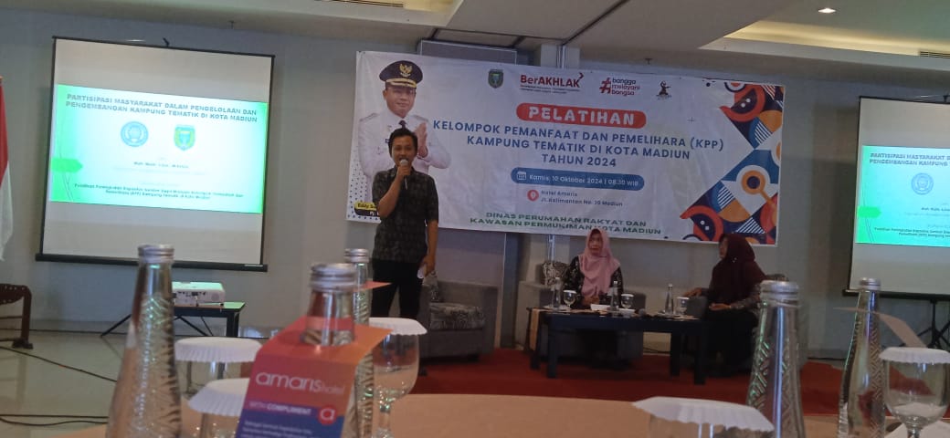 Kaprodi Kessos UMMAD (UMJT) Jadi Nara Sumber Pelatihan KPP Kampung Tematik Kota Madiun