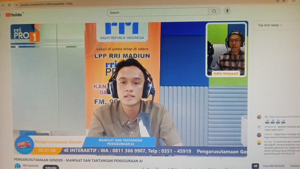 Tenaga Pengajar Informatika UMMAD (UMJT) Jelaskan Manfaat dan Tantangan Penggunaan AI dalam Dialog RRI Madiun