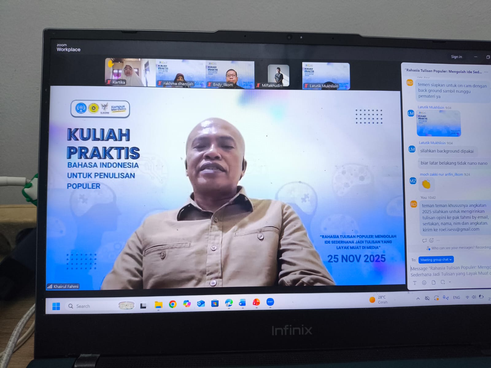 Prodi Ilkom UMMAD Gelar Kuliah Praktisi Bersama Analis Pertahanan dan Keamanan