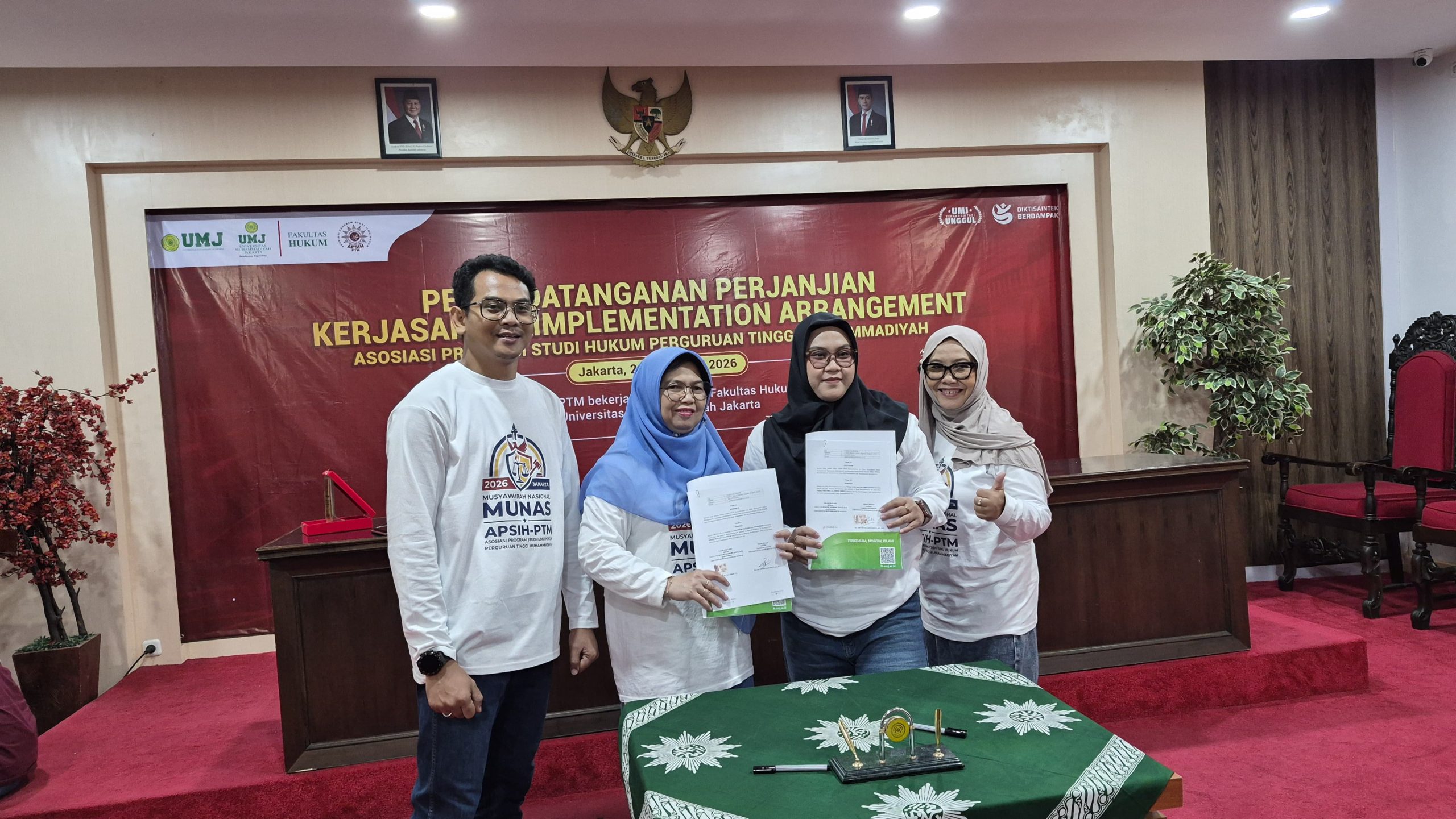 Prodi Hukum UM Jatim Ikuti Munas III APSIH PTM Serta Perkuat Kerjasama Akademik dengan UMJ